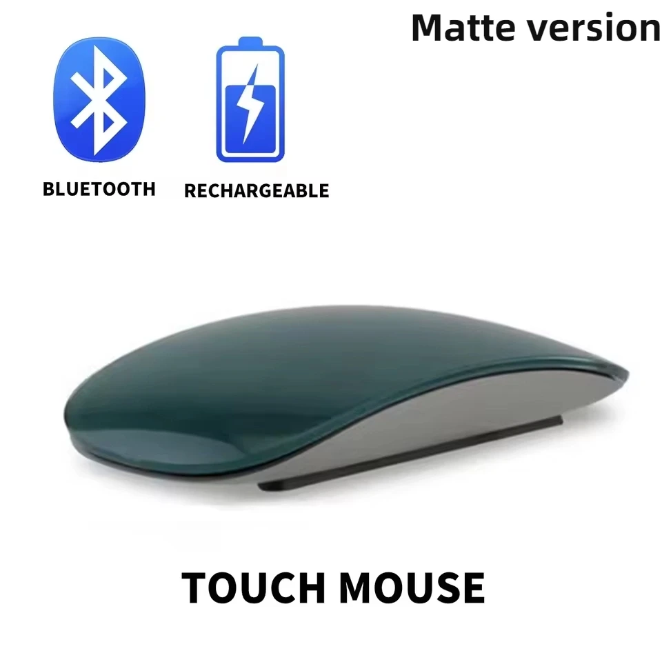 DIXSG Neue kabellose Bluetooth-Magic-Computermaus, wiederaufladbar, Touch, schlank, ergonomisch, Dual-Modus, leise, PC-Maus für Apple MacBook Air 6