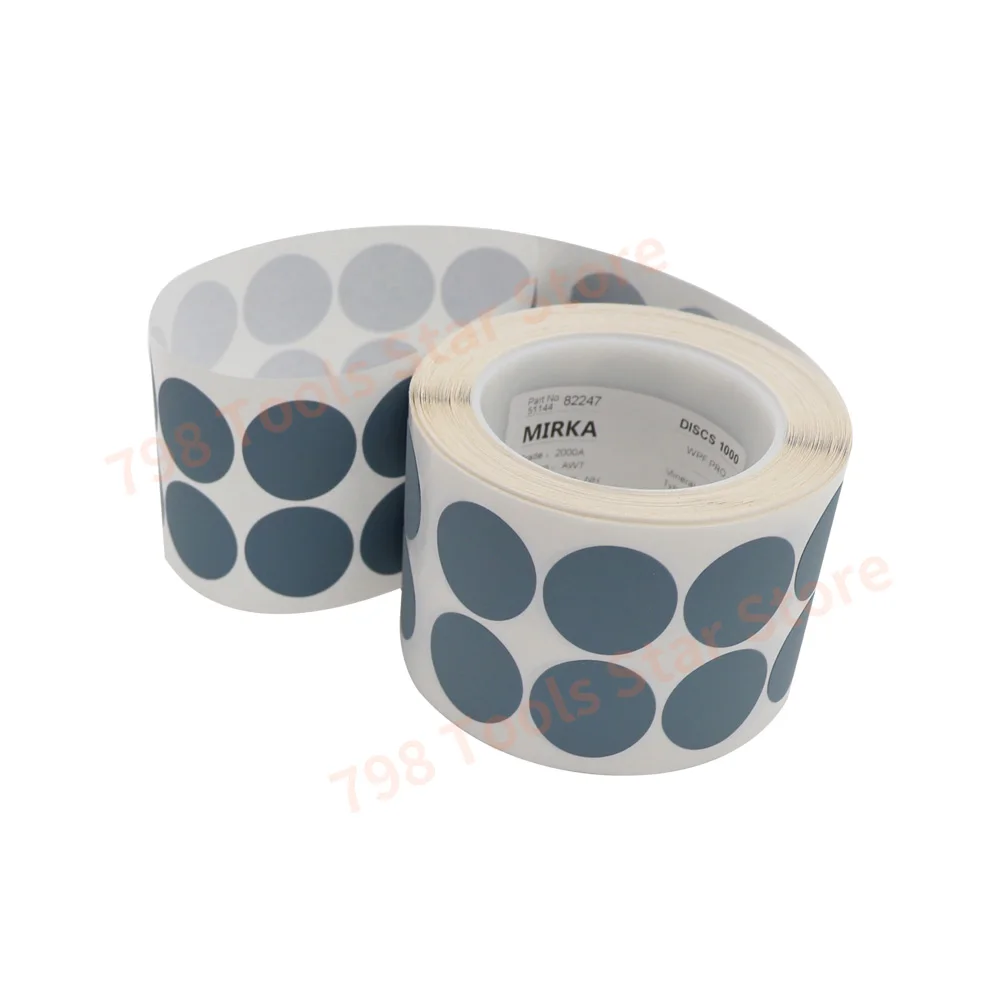 500Pcs/Roll Sandpaper 32mm Round Point Sanding Disc 1000-2500 Grit Paint Point Sanding Viscose Connected Roll Sandpaper