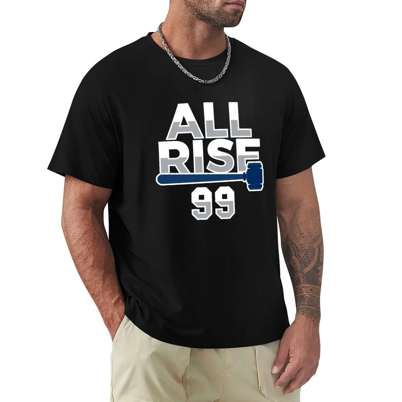 All Rise 99 - Camiseta de béisbol All Rise for the Judge NY Yankee, camiseta básica ligera de manga corta