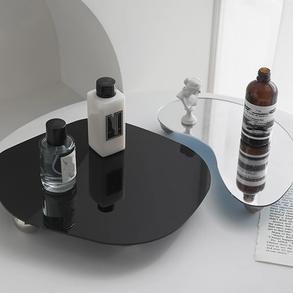 1 قطعة صينية الروائح الاكريليك شكل غير منتظم عرض مجلس التصوير خلفية لوحة منظم سطح المكتب أشتات التخزين