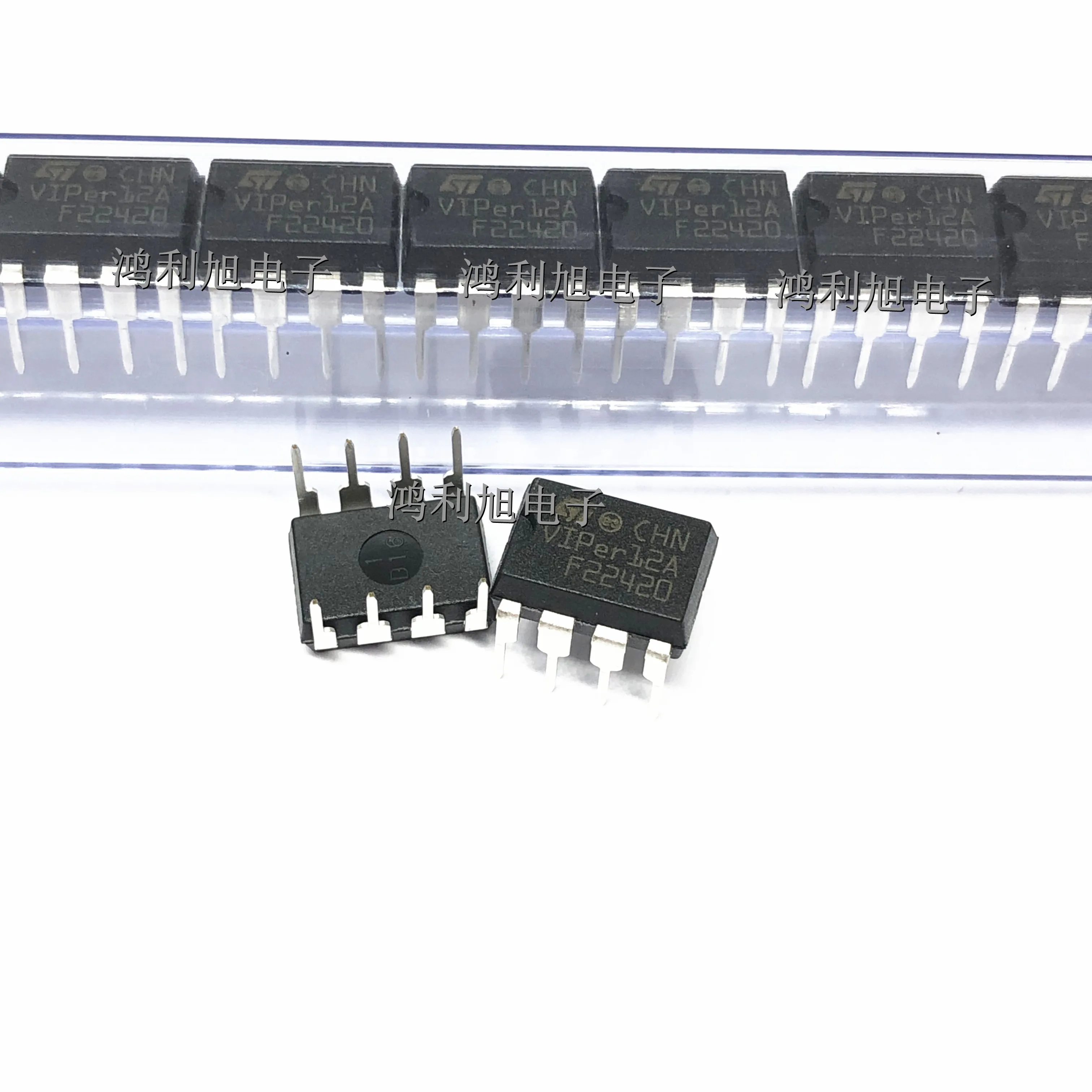 10PCS/Lot VIPER12ADIP-E VIPER12A MARKING: VIPer12A  AC to DC Switching Converter Off-Line Switcher 66kHz Tube 8-Pin PDIP