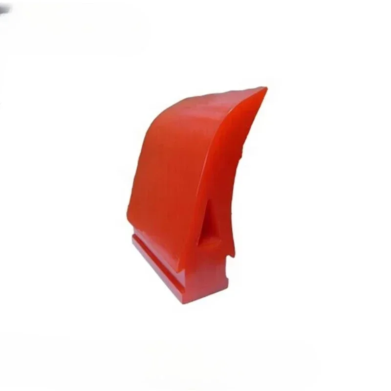 Heavy-duty pipe section material handling accessories, conveyor cleaning system, polyurethane conveyor belt scraper belt
