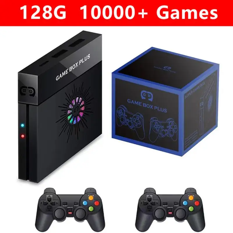 Top! NEW X6 Super Game Box 4K HD Output Gaming Consoles 64/128GB TF Card 10000+ Games Retro Video Game Console For PSP