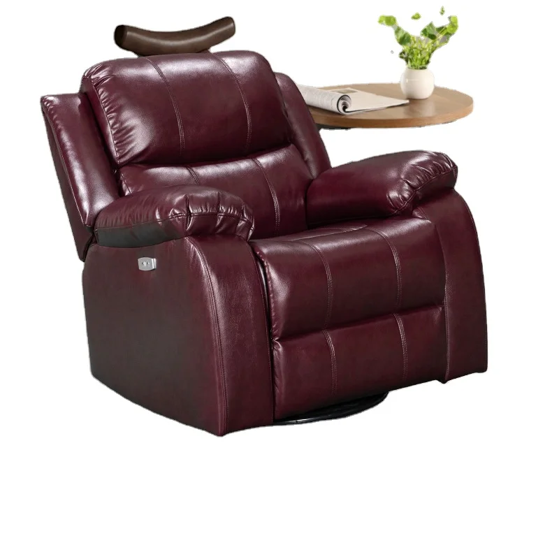 Custom Genuine Leather Lazyboy Electric Recliner SofaChair Reclining Sofa Chair Living Room Furniture