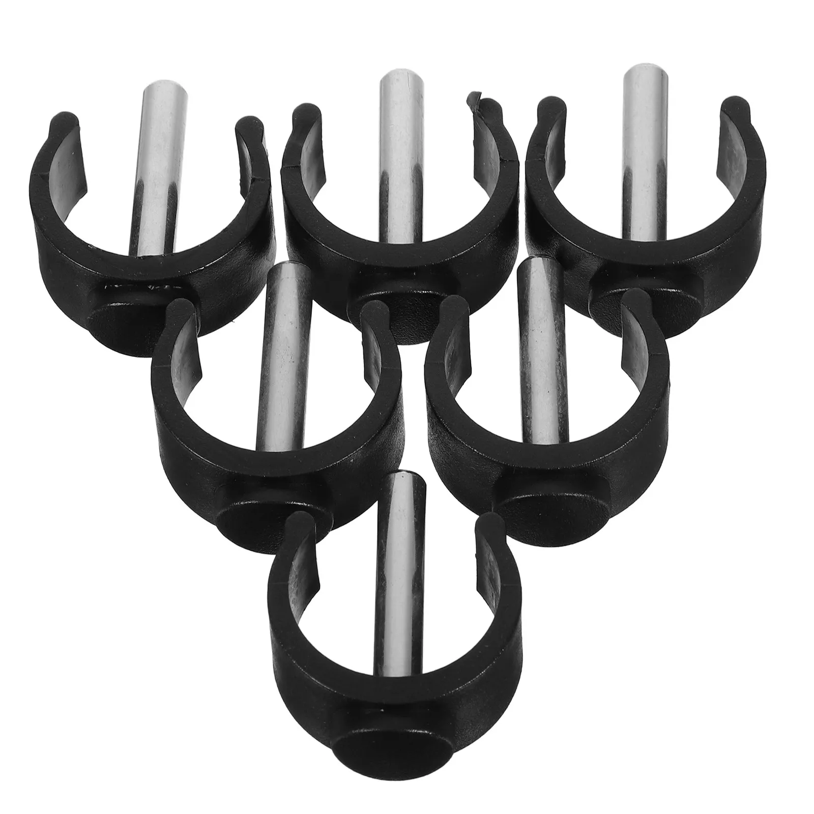 6Pcs Cane Accessories C Shape Clips Locking Buckle Clamps for Walker Crutch Walking Stick Handle Replacement C Shape Clips