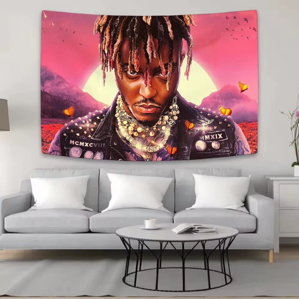 Rapper J-Juice Funny W-Wrld Cool Tapestry Background Hanging Cloth Bedroom Tapestry Room Decor Aesthetic Tapestry Wall Hanging