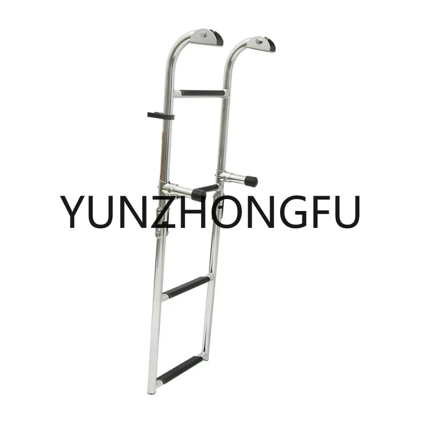 

Marine Boat Stainless Steel Telescopic Folding Ladder 4 Step Boat Ladder Boarding Ladder For Marine Deck Outboard Swim Platform