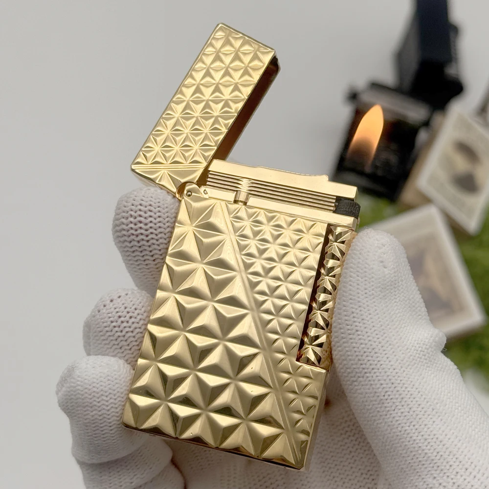 

J.T. Dunant Cigarette Lighter Classic Loud Lighter Metal Inflatable Open Flame Side Slip Ignition Smoking Accessories Men's Gift