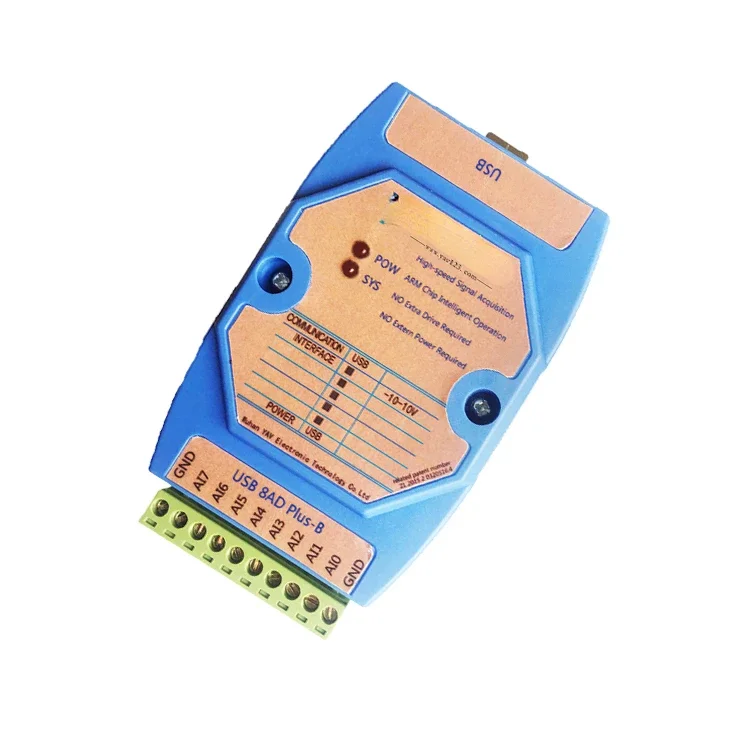 

Биполярная карта захвата сигнала USB 8AD, один конец-10 ~ 10V8, аналоговое количество ± положительное и отрицательное двунаправленное напряжение Voopoo