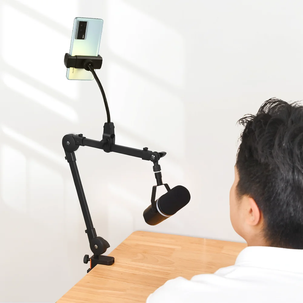 Bureauhouder met enkele arm vo - Desk Setup Content Creator recensie en prijs