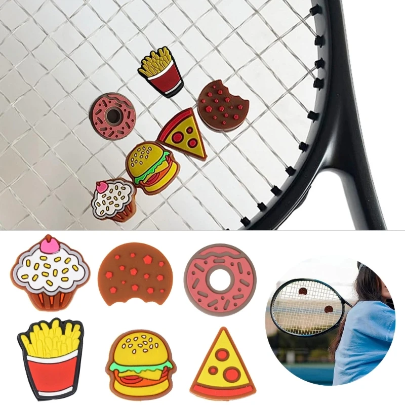 5Pcs  Tennis Dampener Funny Tennis Racket Vibration Dampener Soft Silicone Tennis Racquet Dampeners Tennis Damper