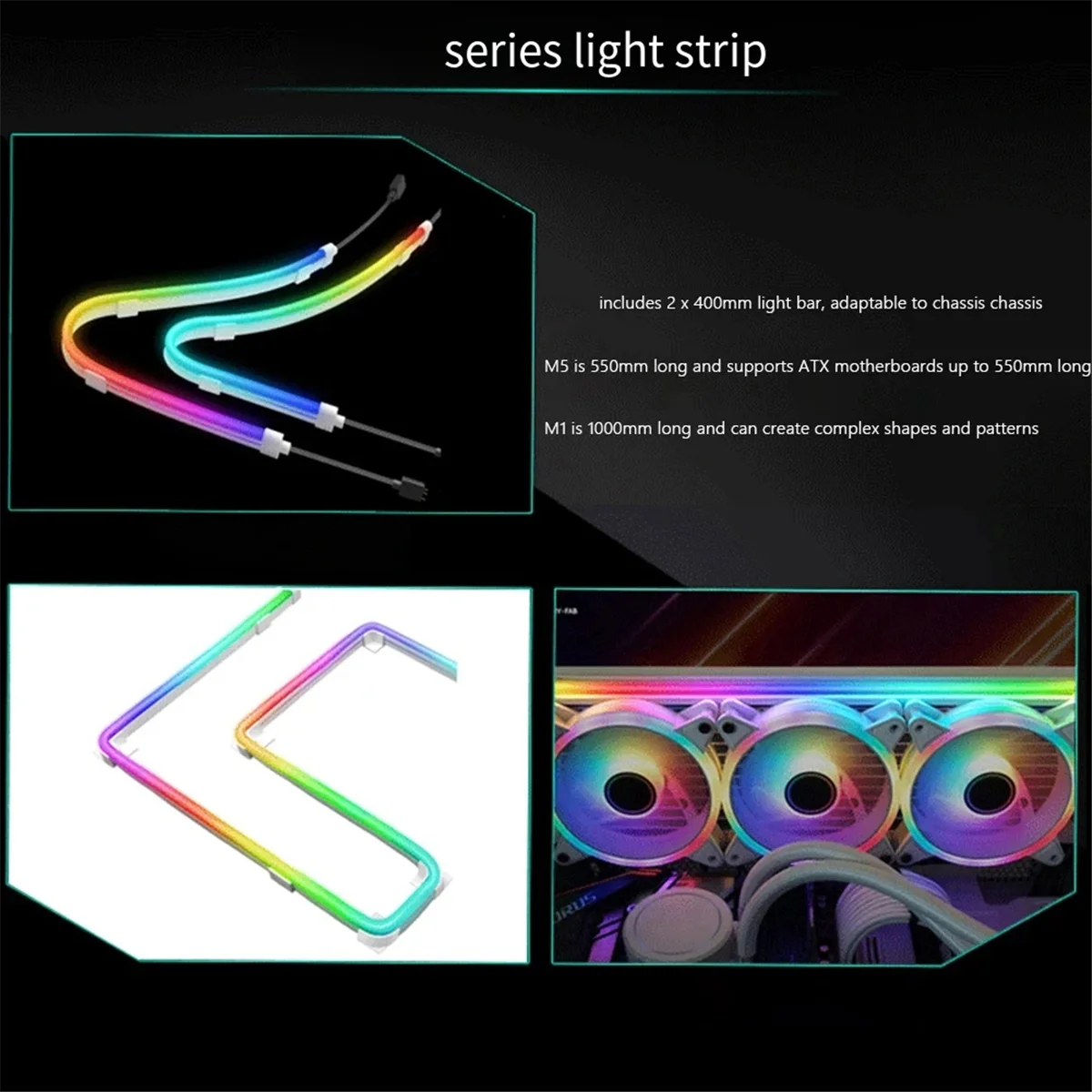 ARGB LED Light Stripe 5V 3 PIN ARGB Aura Flexible Led Ribbon Light Neon Computer Lamp Strip Decor for PC Case Mainboard