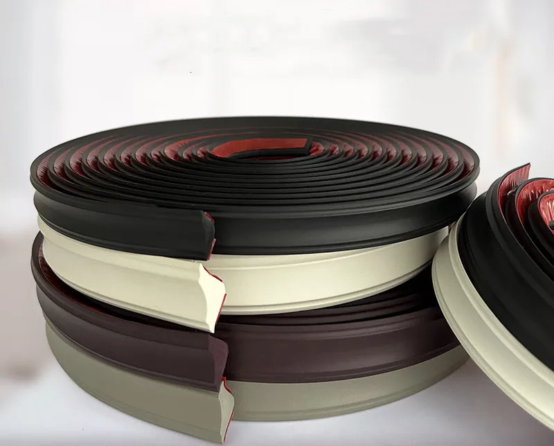 NBR Soft Material Wall Gap Decor Line Self-Adhesive Waterproof Antifouling Wall Interior Decor Strip Ceiling Baseboard Strip - Image 3