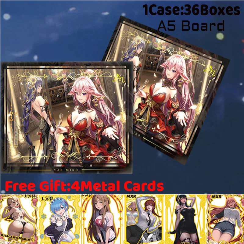 

Dreamy and Heart Pounding A5 Board Collection Card Rare Collection Sexy Waifu Cards ACG Girls Booster Box Hobbies Gifts