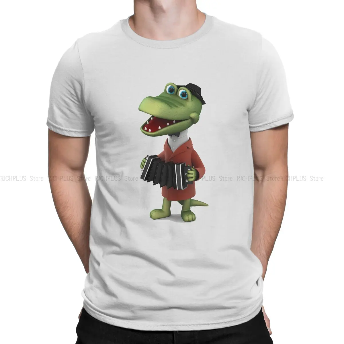 Crocodiles TShirt For Male Cheburashka Cartoon Clothing Style Polyester T Shirt Soft