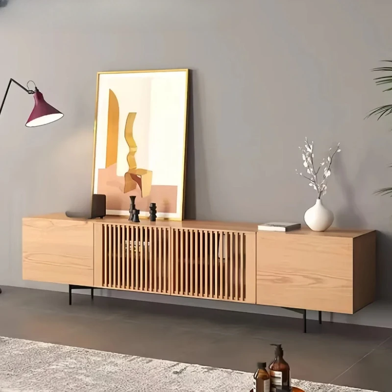 Nordic lacquered TV cabinet living room audio-visual cabinet modern and simple