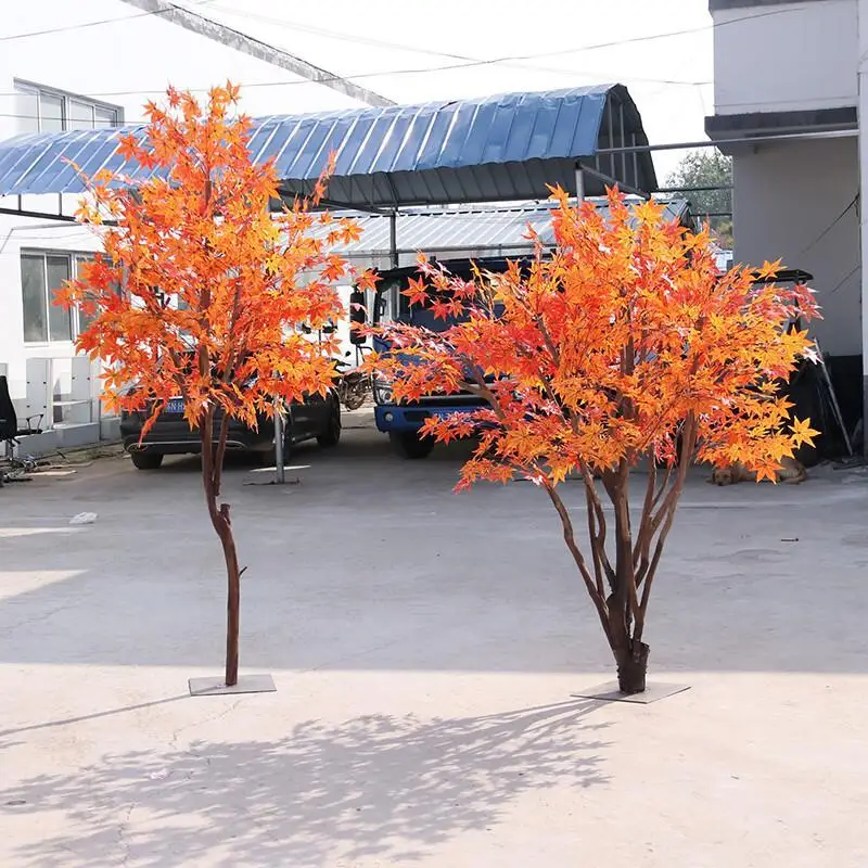 

Имитация красного кленового листа, моделирующее дерево, большое декоративное дерево баньяна, куриные ножки, клен, пейзаж, ландшафтный дизайн, зеленый цвет