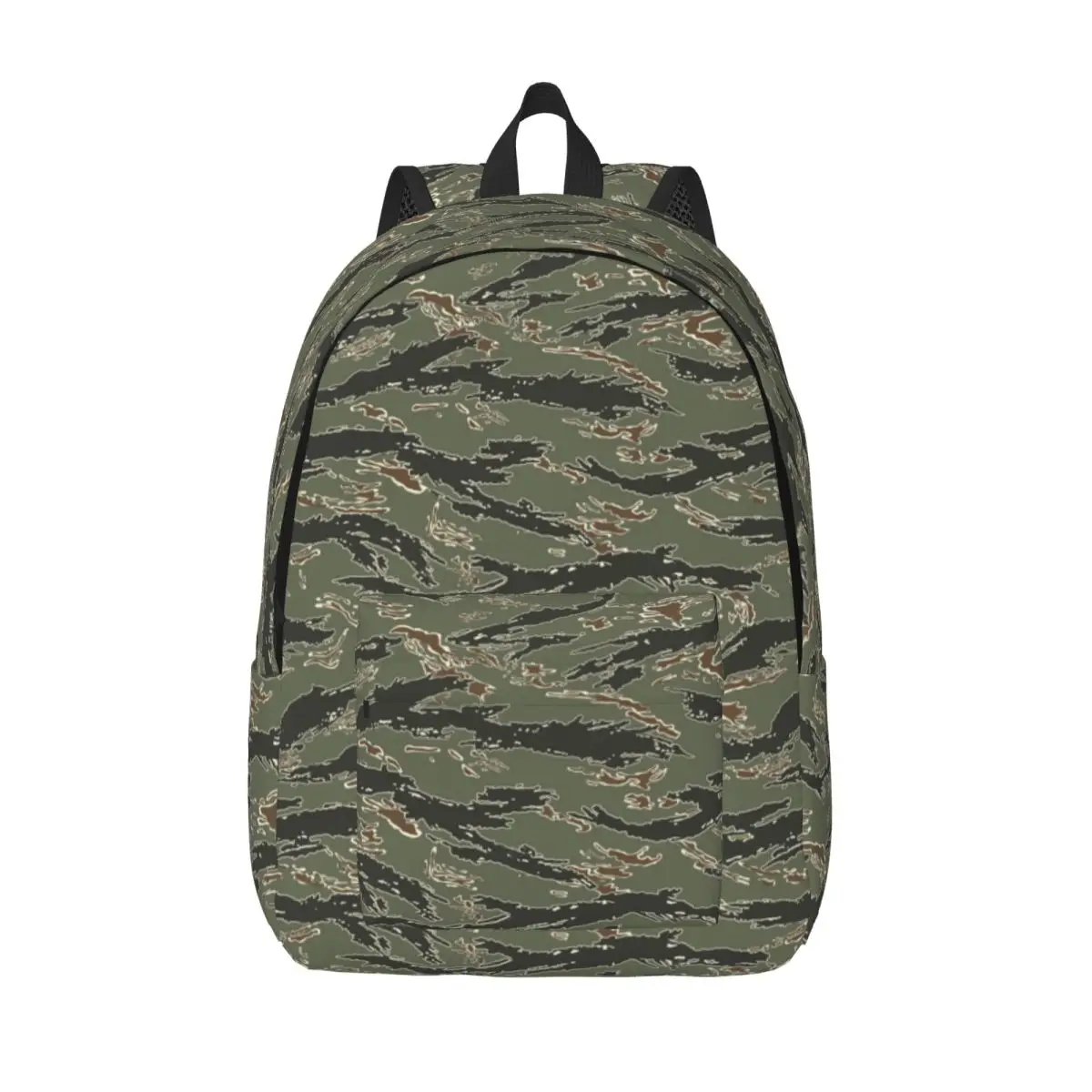 Tiger Stripe Camouflage for Men Women Student School Bookbag Armys Militarys Camo Daypack Middle High College Durable