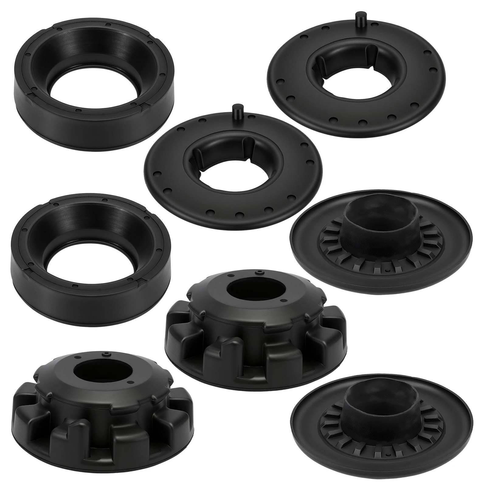 8PCS Car Rear Upper/Lower Coil Spring Insulator Kit 52088402AB K160061 for Grand Cherokee 1999-2004 52088346AB K160042