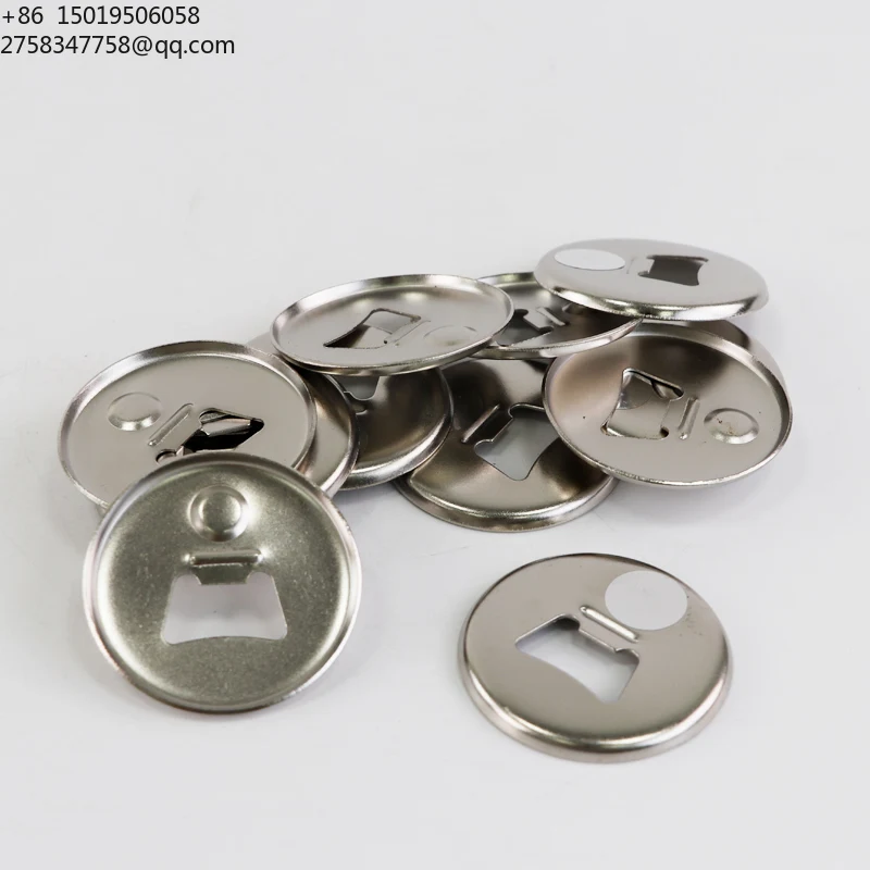 High Quality Polished 58/75mm Magnetic Tin Pin with Bottle Opener Customized Logo for Clothing & Holiday Gifts