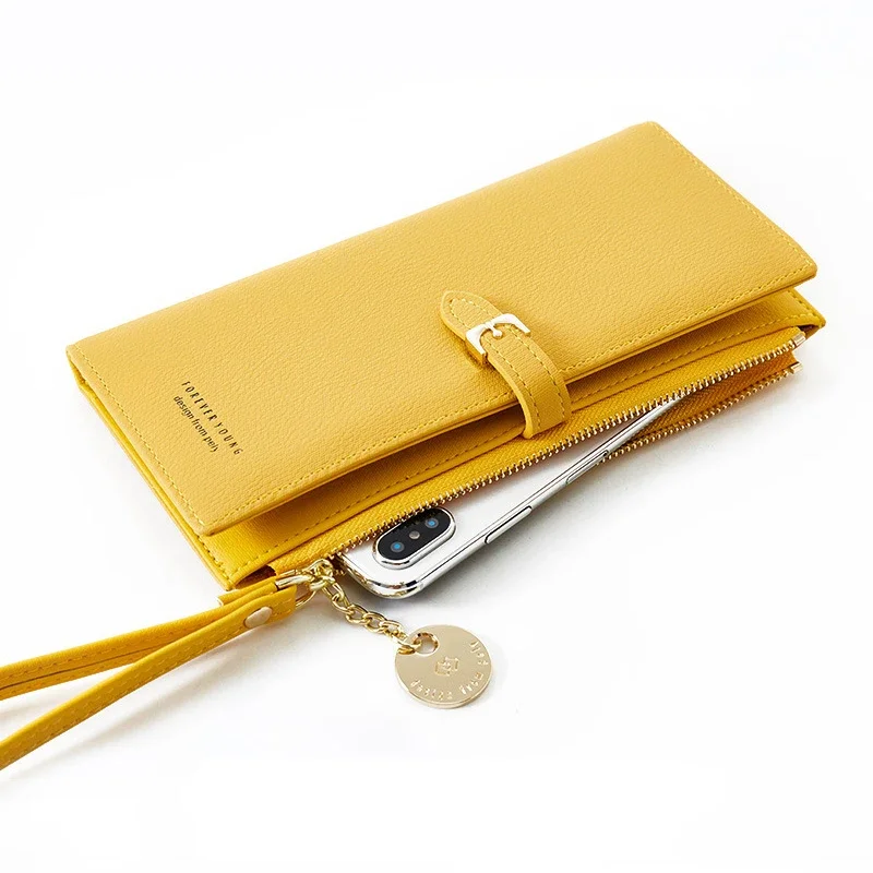 New Women PU Leather Wallets Female Long Hasp Purses Large Capacity Money Bag Phone Pocket Multifunction Clutch Coin Card Holder