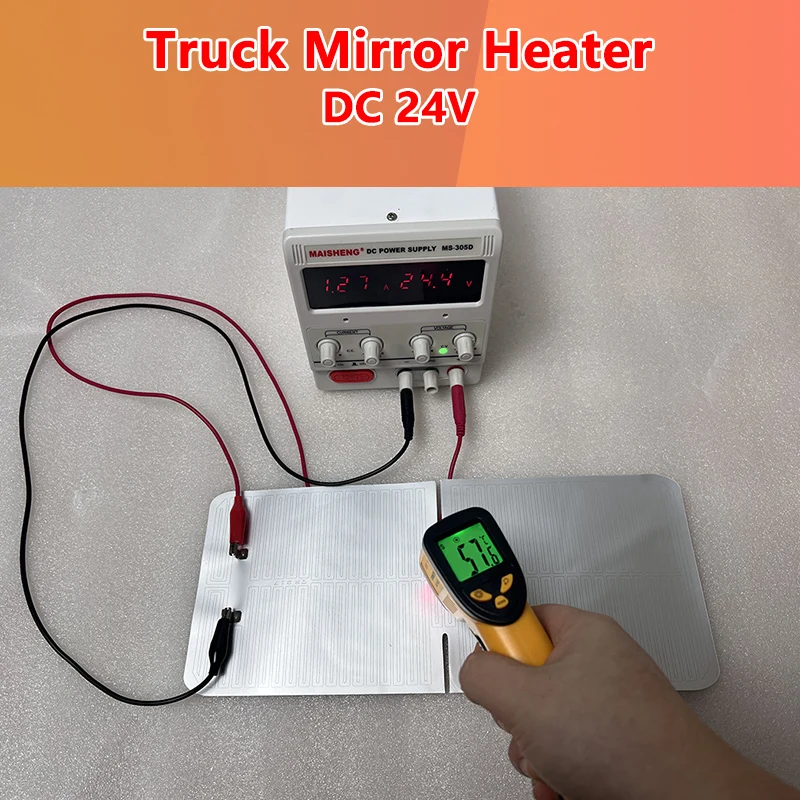 T422 For Truck Rearview Mirror Heating Pad Quick Remove Rain/Frost/Fog /High Quality DC 24V Truck Wing Mirror Heater