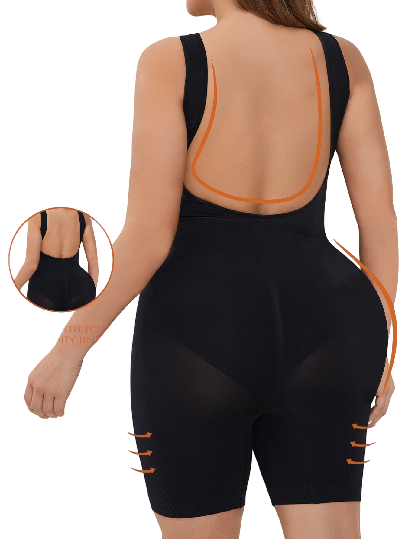 New Hot Bodysuits Full Coverage Shapewear Thigh Slim BodySuit Low Back Body Shaper Backless Jumpsuit Seamless Shapers Slimmer