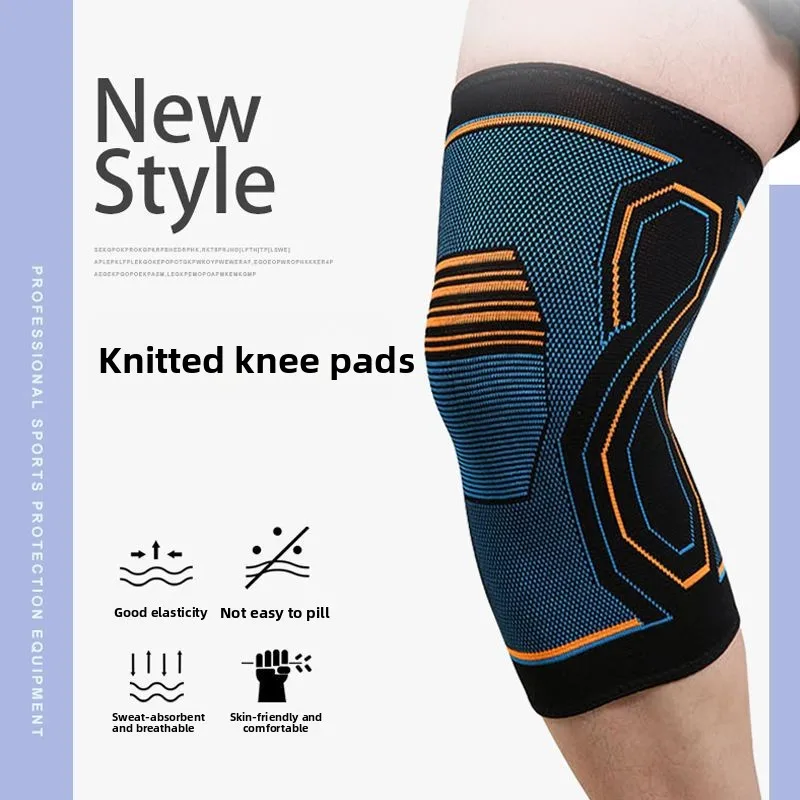 High Elastic Knitted Knee Pads Warm Thermal Protection for Sports Running Joint Support Shock Absorption Men Women Cold Weather