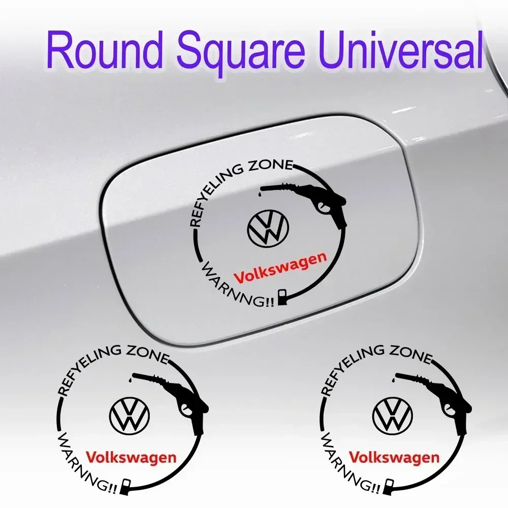 

1/2Pcs PVC Logo Car Fuel Tank Cap Applique Body Stickers For Volkswagen VW GTI RLINE Golf Polo Tiguan Passat Jetta Lavida Touran