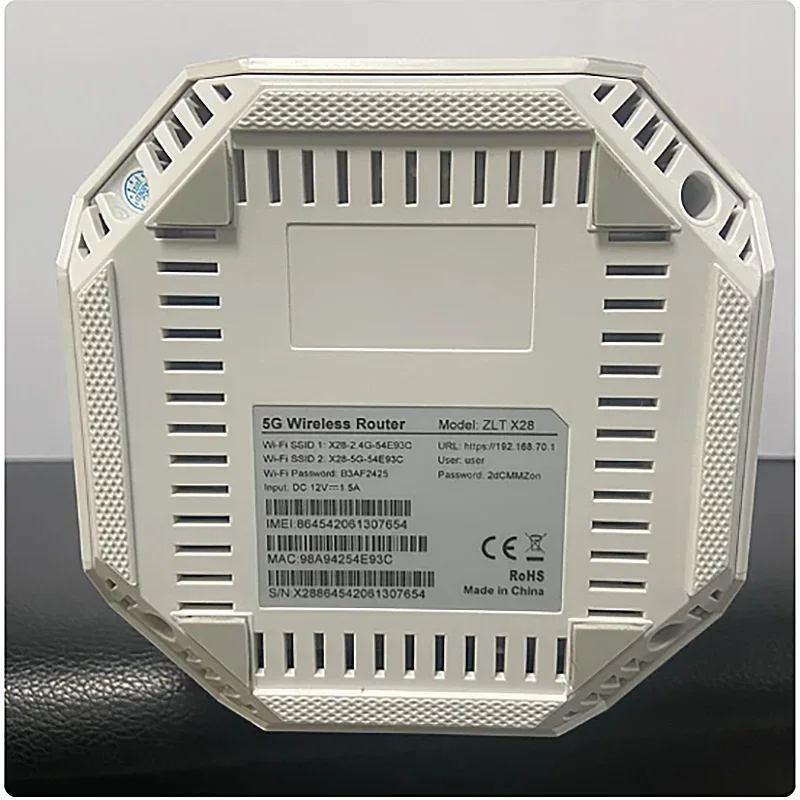 Original ZLT X28 5G Indoor CPE Router Dual-Band Gigabit WiFi 6 2.5G WAN Port 4G LTE Cat19 Network Signal Amplifier