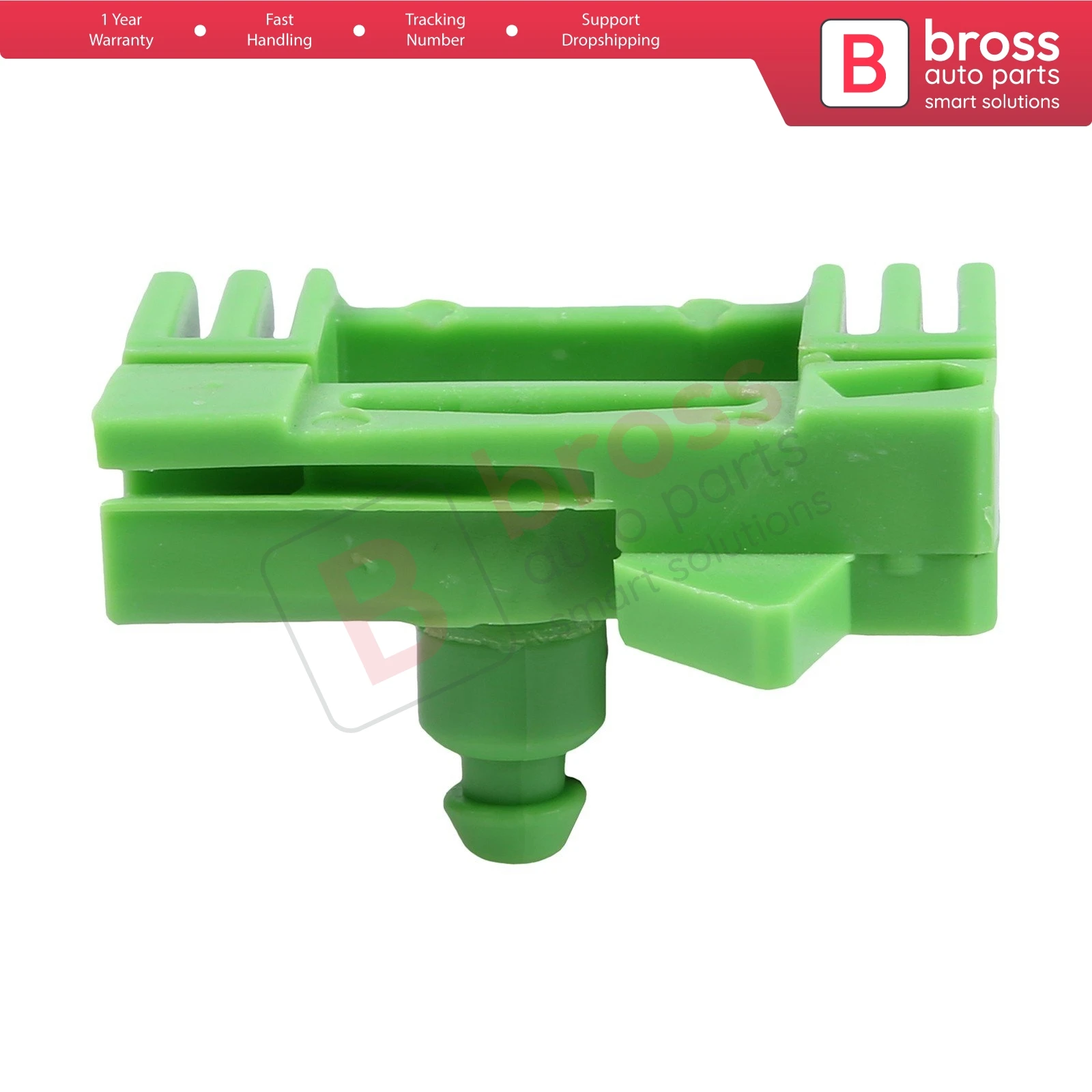 Bross ricambi Auto BWR25 Clip alzacristallo elettrico, porta anteriore destra per Peugeot 306 1997-2002 Made in Turkey