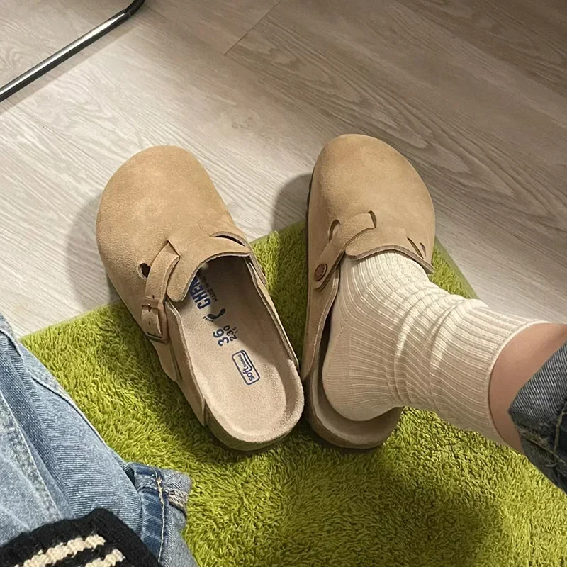 Klassieke muilezelpantoffels met gesloten neus Heren met kur