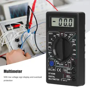 Digitaler Multimeter -Tester, elektrischer Voltmeter, Amperemeter, tragbares, Multi -Meter, Automobilbatterie, Leitertester, DT830b 8 Hauptverkaufsvoltmeter und digitales Amperemeter - №3