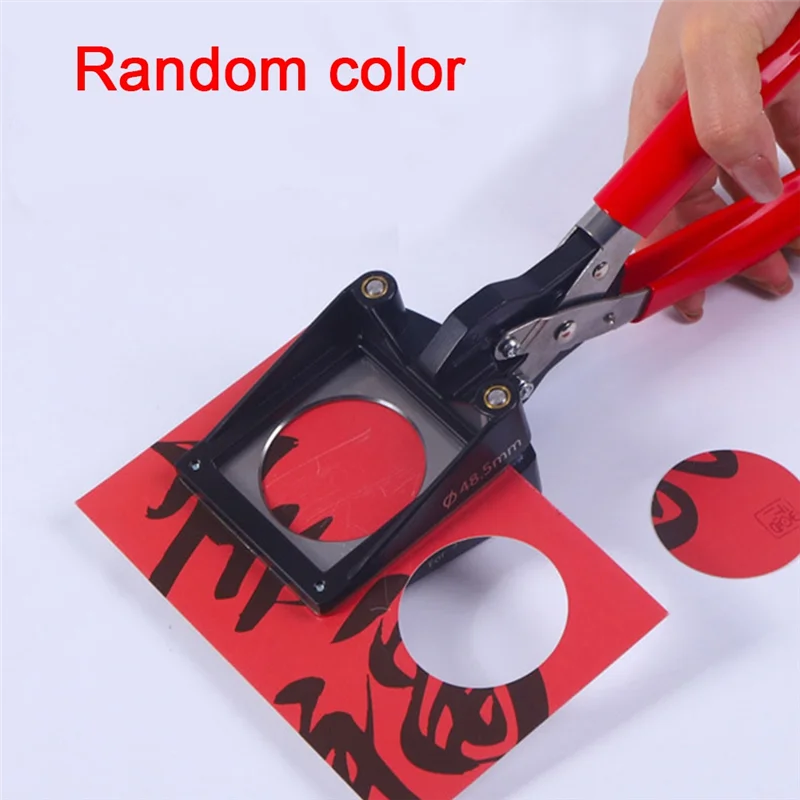 

Sturdy Handheld Manual Circular 44Mm Punch Die Cutter Photo Cutter Punch Die Cutter