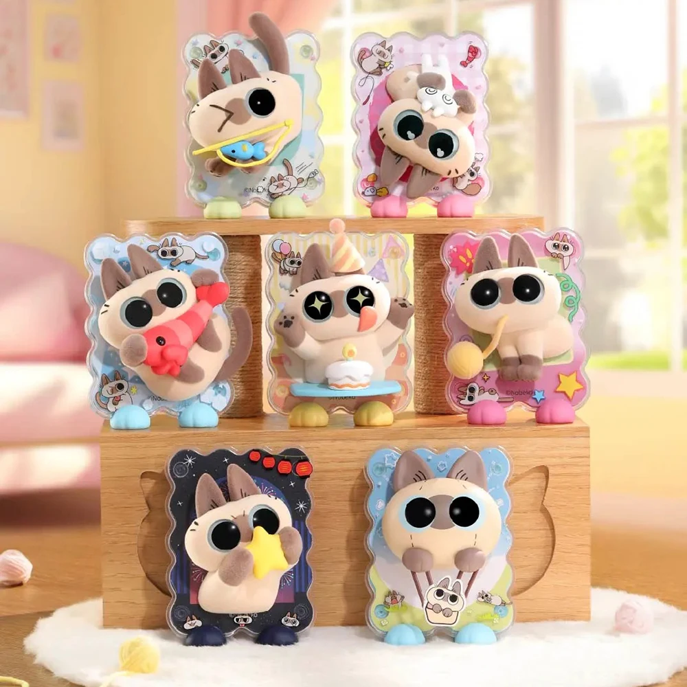 

Small Bean Paste'S Healing Moment Series Refrigerator Blind Box Semi-Stereoscopic Ornaments Photo Frame Tide Play Cute Gift