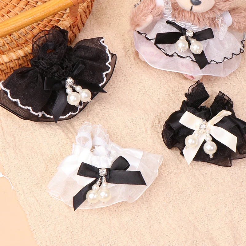 For 13cm Doll Clothes Doll Dress Pearl Bowknot Lace Dress-up Doll Accessories Doll Clothes Changing