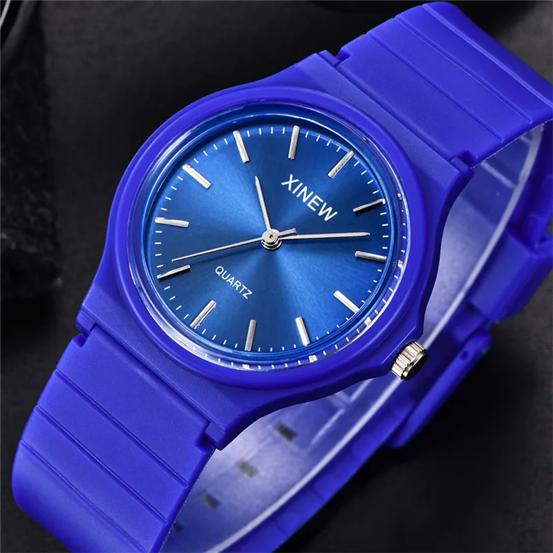 Students Cheap Watches Boys Kids Fashion Rubber Band Simple Sports Quartz Watch Black Erkek Barato Saat Relogios Masculinos 2024