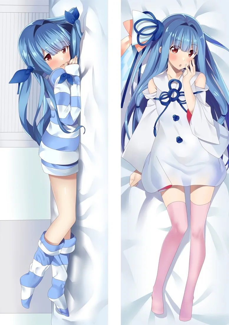 Anime Vtuber Kotonoha Aoi Dakimakura Waifu Pillowcase 2-Side Print Decor Pillow Case Hing Body Cushion Cover