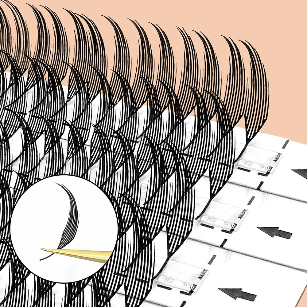 새로운 12줄 클러스터 속눈썹 키트 코믹 스파이어 싱글 클러스터 인조 속눈썹 C/D 컬 개별 속눈썹 아이 메이크업 도구