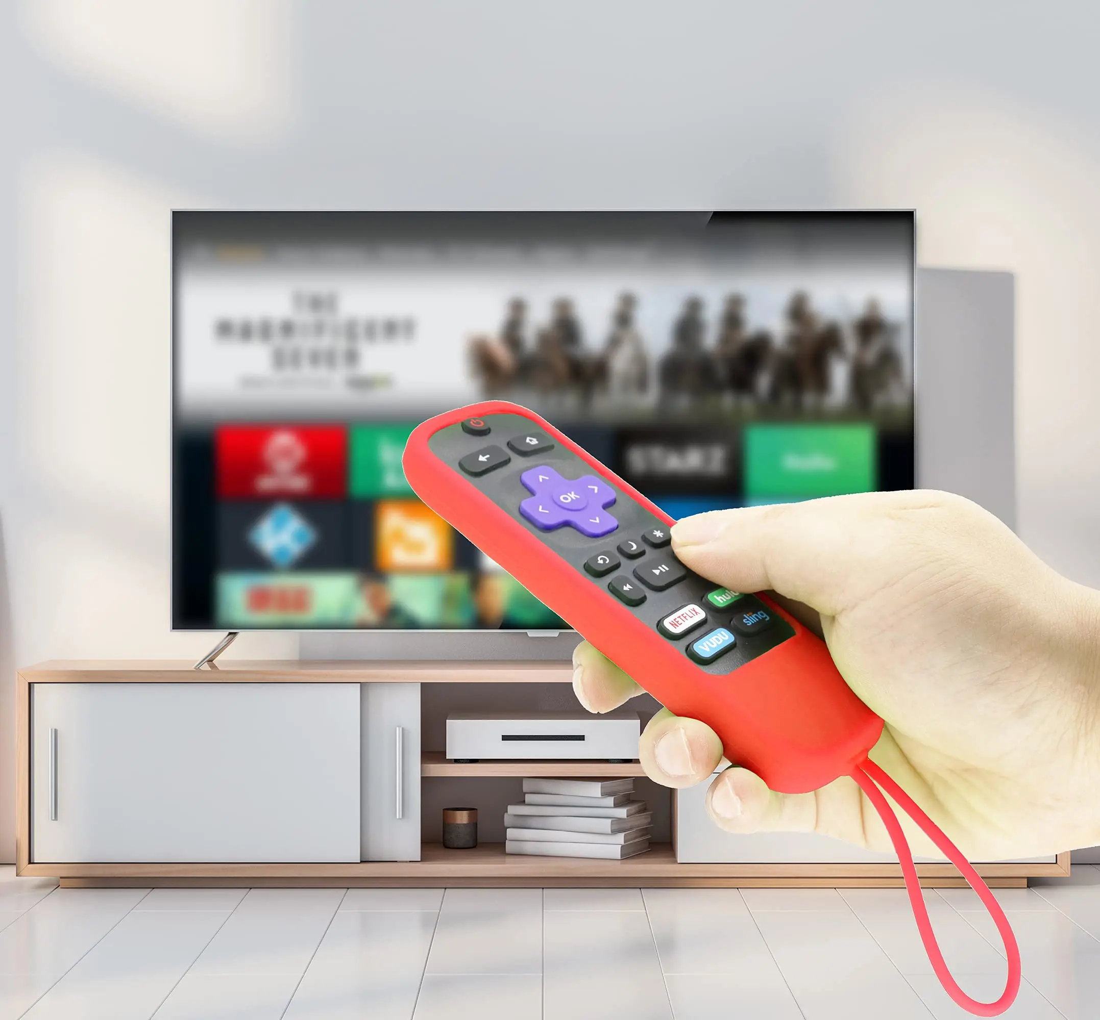 Coque de télécommande en silicone pour TCL Hisense, Roku Express, Streaming Stick, Premium, Smart TV Remote Case, Skin Sleeve