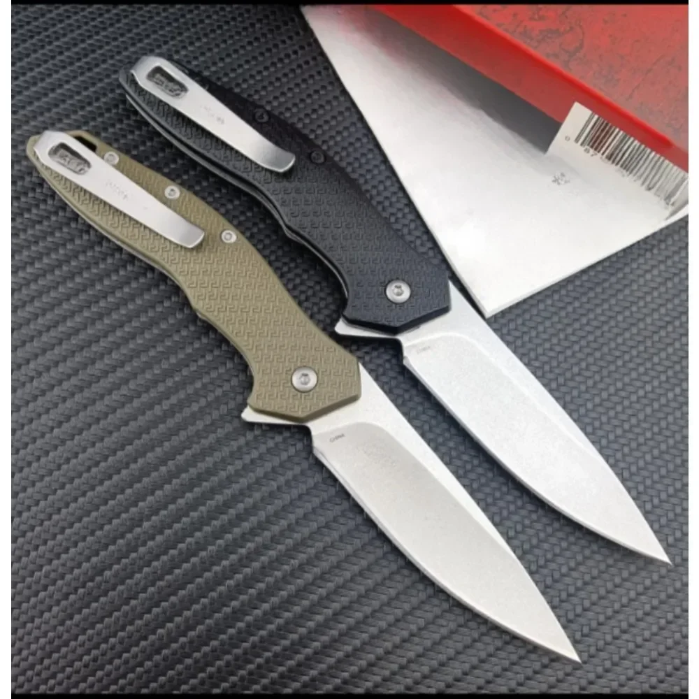 KS 1845 Shoreline سكين للفرد زعنفة مساعدة مجلد 8Cr13 شفرة النايلون مقبض في الهواء الطلق كل يوم حمل الدفاع عن النفس EDC السكاكين