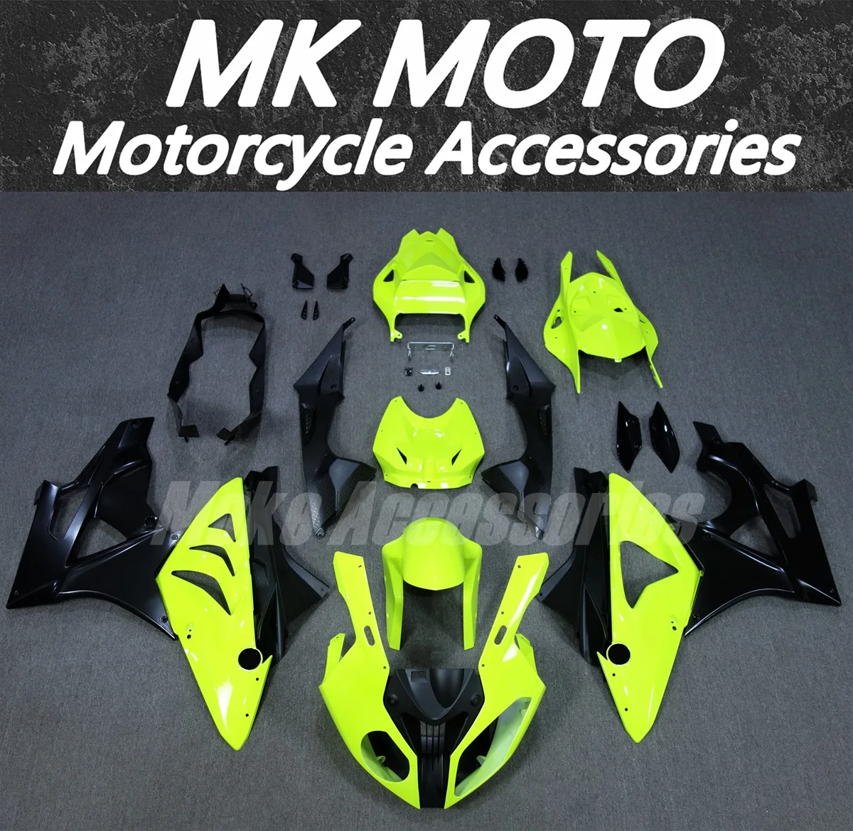 

Motorcycle Fairings Kit Fit For S1000rr 2009 2010 2011 2012 2013 2014 Bodywork Set Blakc Fluorescence Neon