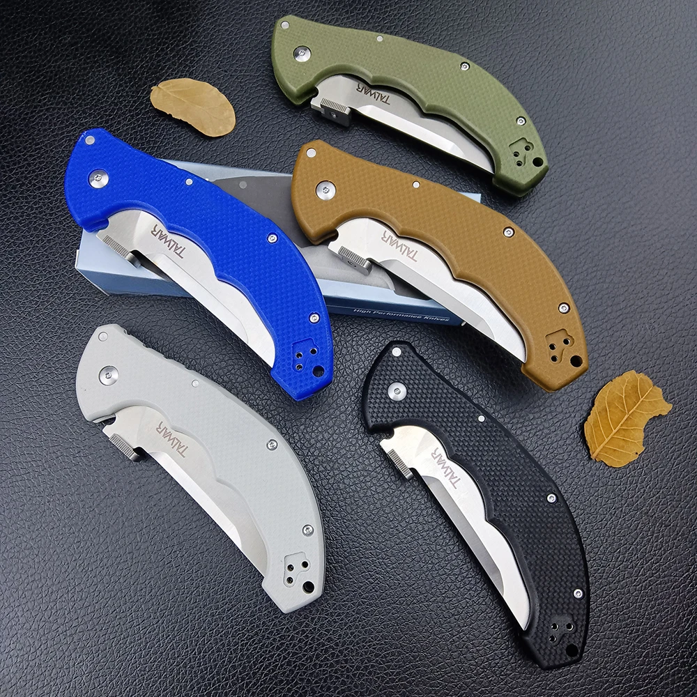 CS-21TTL Talwal Outdoor Camping Multi-purpose Folding Knife 8Cr13Mov Blade G10 Handles Hunting Tactical Pocket Knife EDC Tools