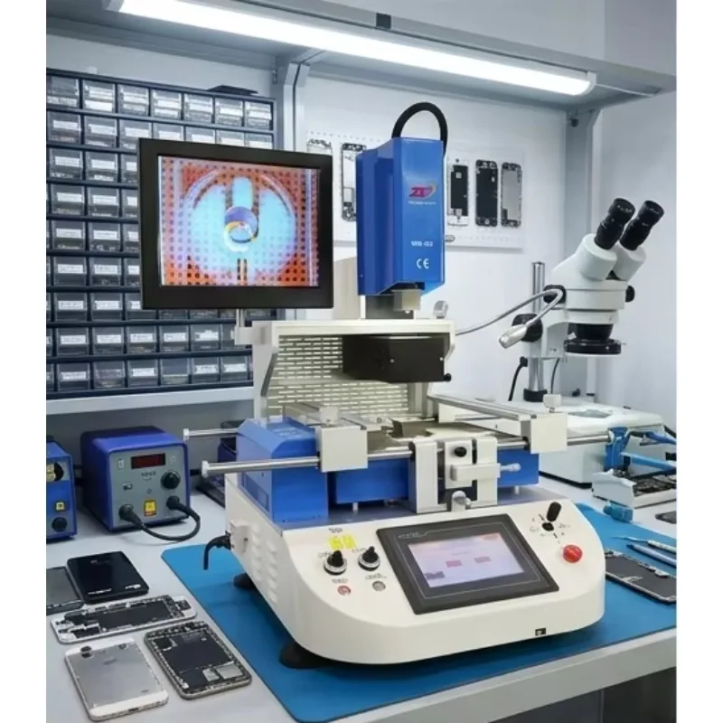 WDS-620 BGA Rework Station Semi-automatic PCB Chip Repair Machine Soldering Desoldering Station for Phone Laptop LED Light ECU