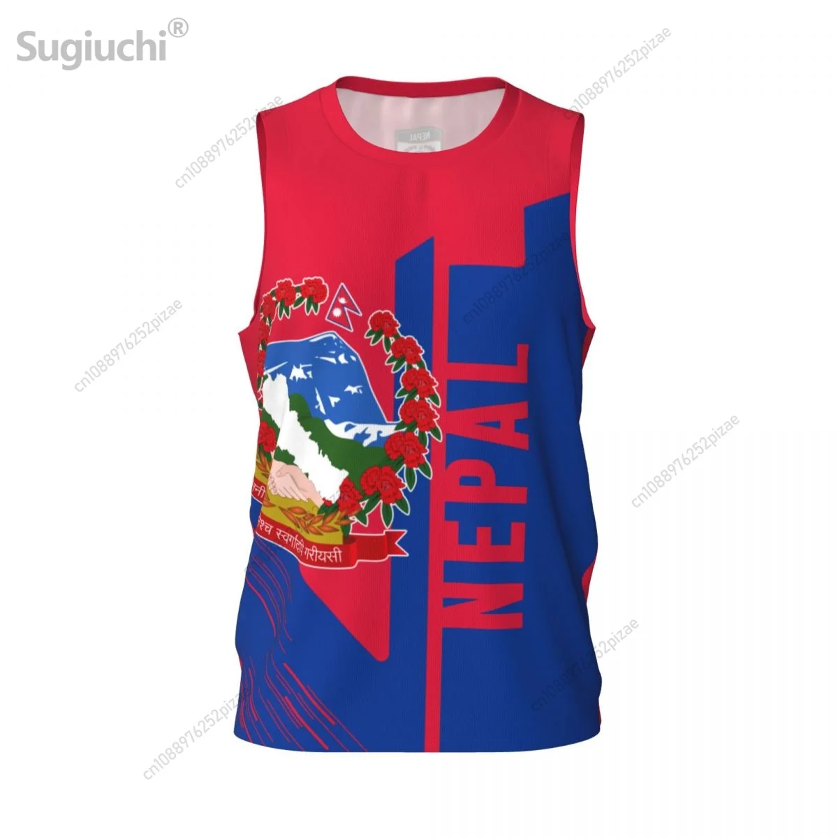 Custom Name Number Nepal 3D Flag Sports T-shirts Men Clothing Breathable For Basketball Running Fitness T shirt