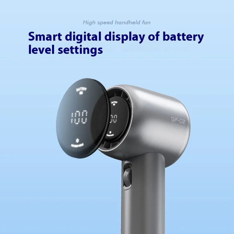 Portable Hand Fan 199 Wind Speeds Mini Bladeless Handheld Fan USB Rechargeable Personal Fans Electric EyelashFanCan be displayed
