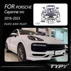 TYPY For 2018-Up Cayenne 9Y0 9YA Coupe Verison Upgrade Turbo Full Bodykit Bumper Facelift Car Accessories