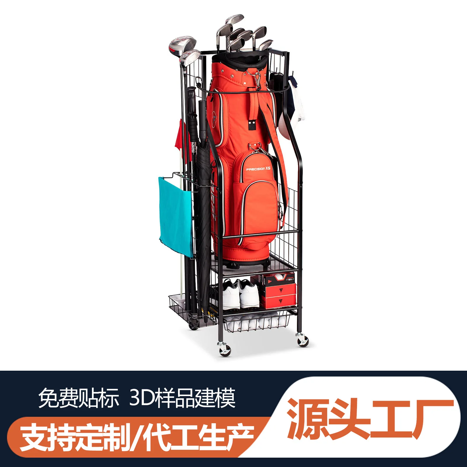 

Cross-border Amazon specializes in golf bag garage storage , display golf supplies racks