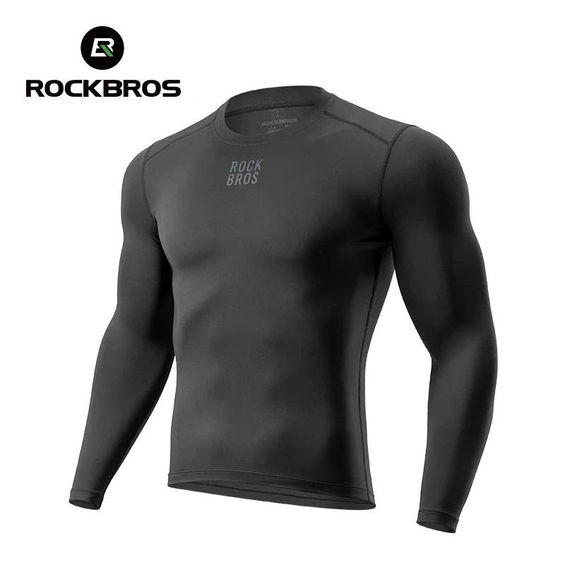 ROCKBROS Winter Jersey Lightweight Fleece Long Sleeve Warm Innerwear Windproof Road Bike Jacket Clothing Outdoor Hiking Sport