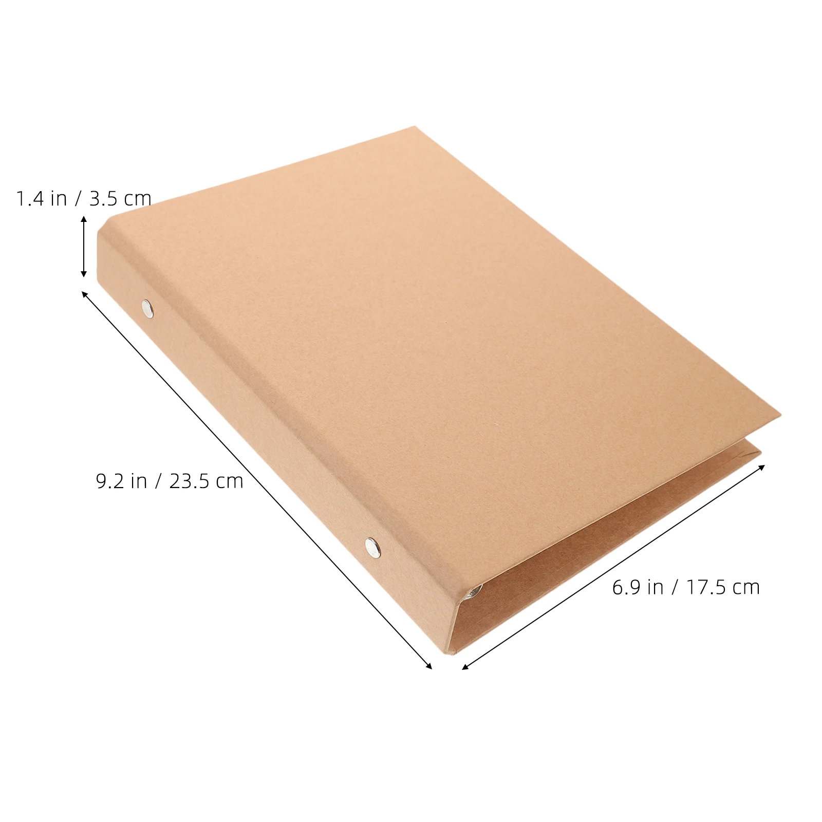 Loose-leaf Book Cover Scrapbook Binder Notebook Label Protector Kraft Paper Binders for School Aesthetic Folder